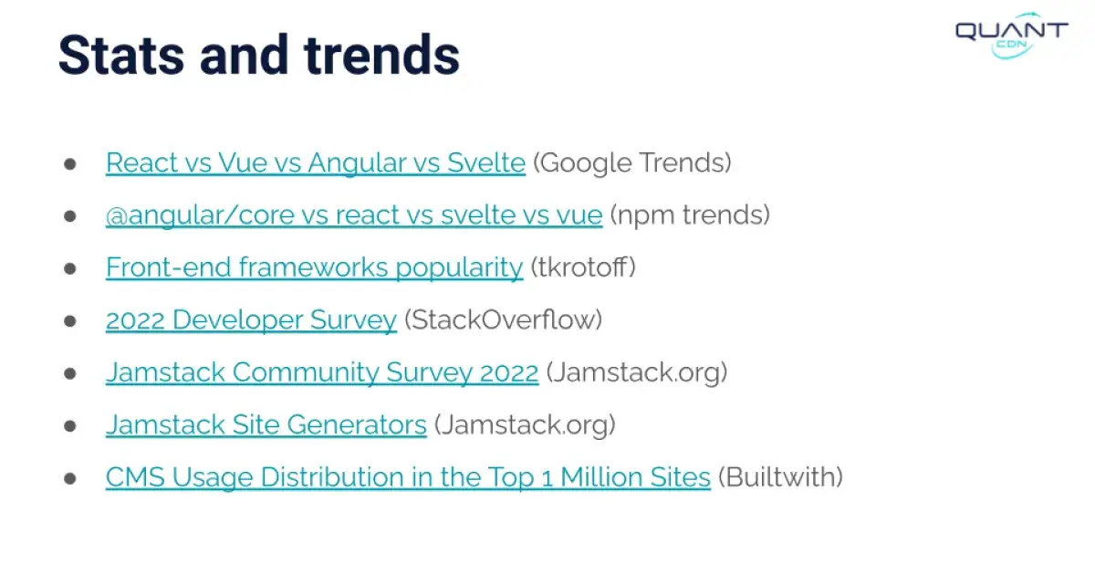 Stanford WebCamp 2023 talk by Kristen Pol - A survey of decoupled and static website solutions - slide 36