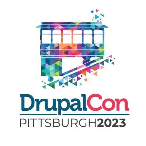DrupalCon Pittsburgh 2023 official event logo
