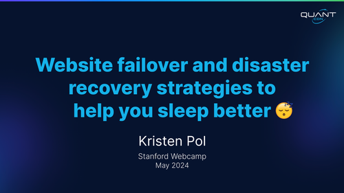 Quant Kristen Pol Stanford Webcamp 2024 Disaster Recovery Title Slide